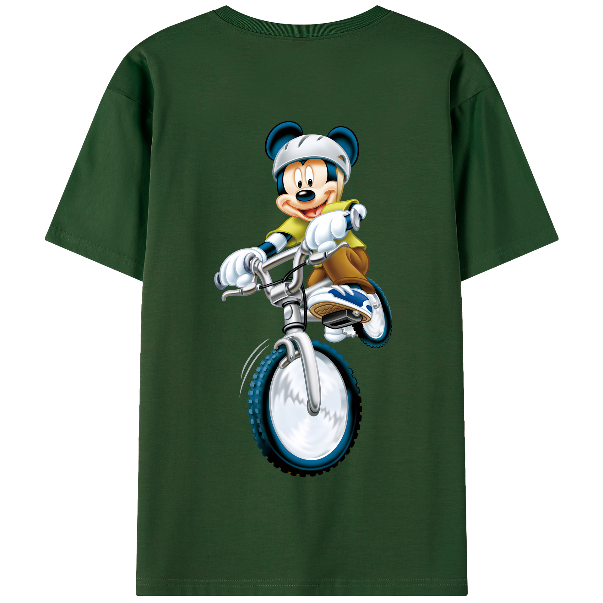 （画像用） ミッキーマウス Mickey Mouse 綿100％半袖Tシャツ（背面プリント）
